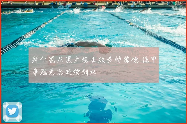 拜仁慕尼黑主场击败多特蒙德 德甲争冠悬念延续到轮